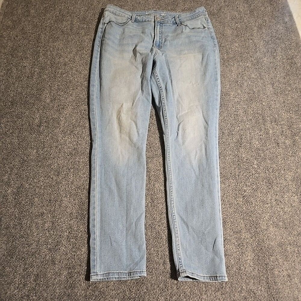 Old Navy Denim Jeans Womens Size 14 Blue High Rise WOW Super Skinny